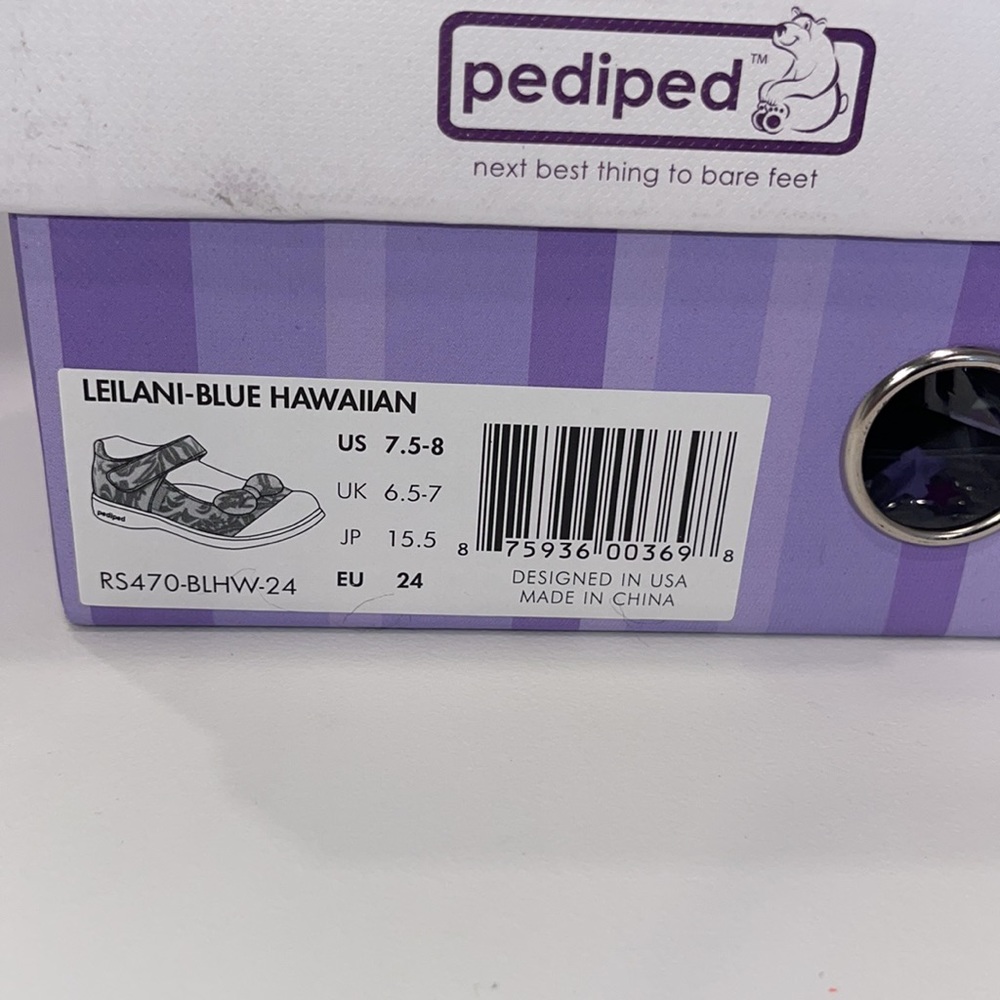 NWT Pediped Leilani Blue Hawaiian Shoes - Picture 8 of 8
